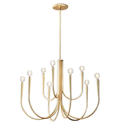 American Retro Iron Chandelier for Living Room and Restaurant