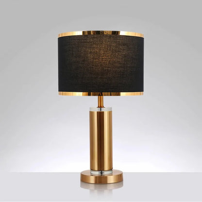 Amélie Nordic Crystal Fabric Table Lamp E27 Warm Bedroom Light