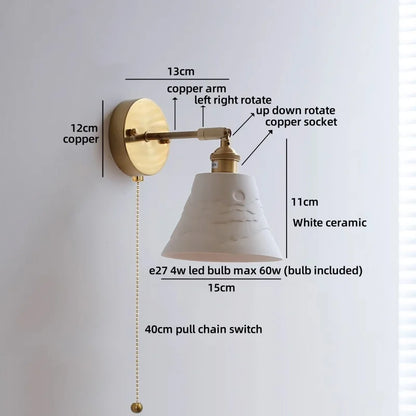 Élise Nordic White Iron LED Wall Lamp Kids Room Decor