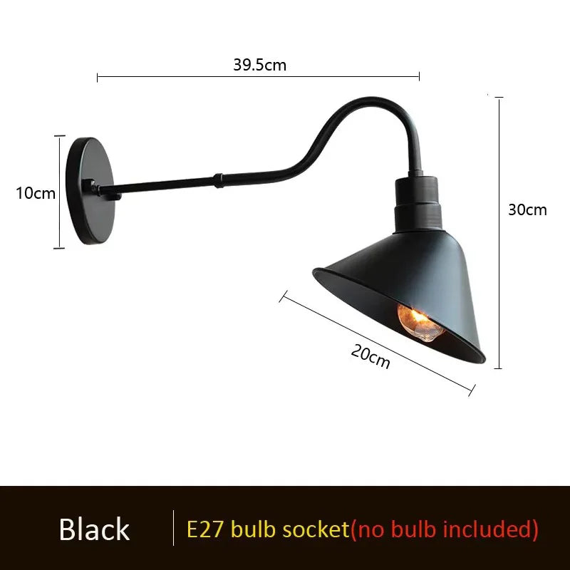 Sophie Industrial Adjustable Outdoor Wall Lamp E27 Vintage Sconce