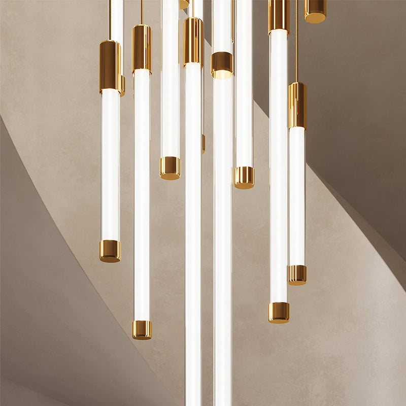 Geneviève Luxury Crystal LED Staircase Chandelier Light
