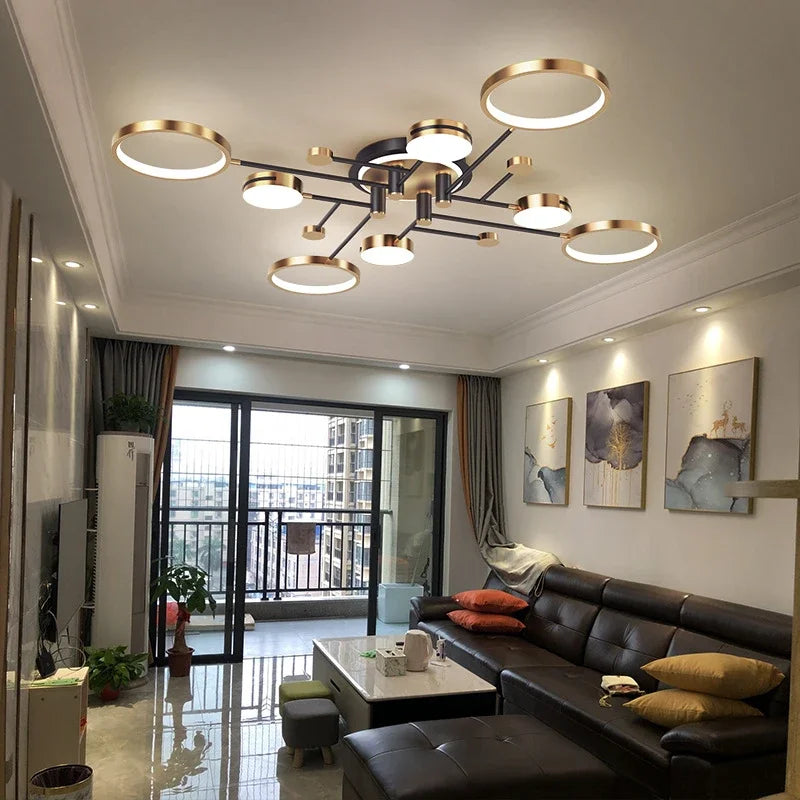 Valérie Modern Ring LED Pendant Chandelier Light