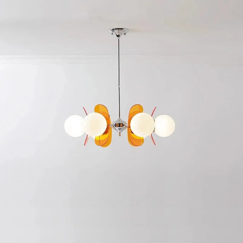 Élise Cosmo Bloom Mid-Century Glass Chandelier