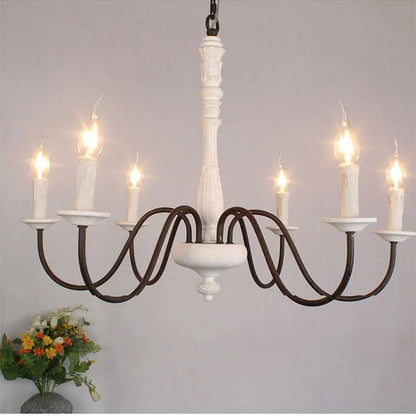 Élodie Vintage Wooden Pendant Light for Living & Dining Spaces