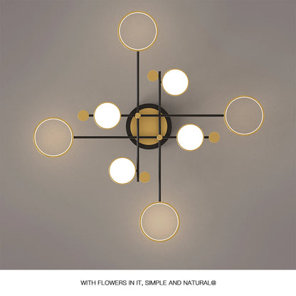 Auriane Nordic Gold Black LED Ceiling Pendant Light