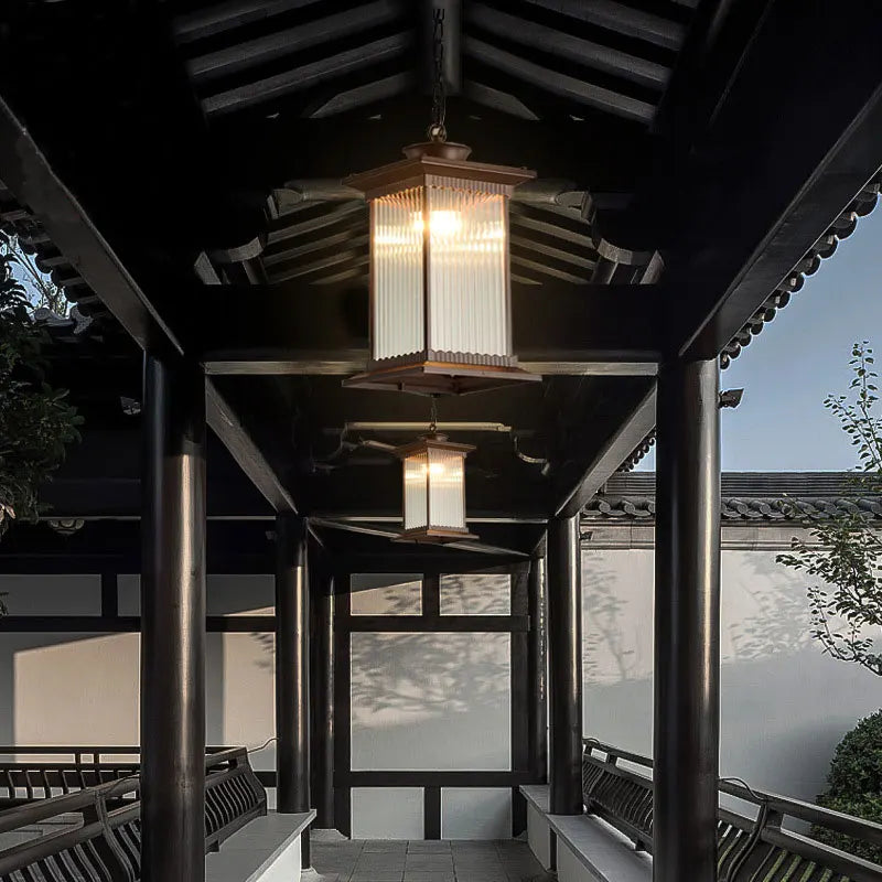 Claire Outdoor Retro Pendant Chandelier Courtyard Light