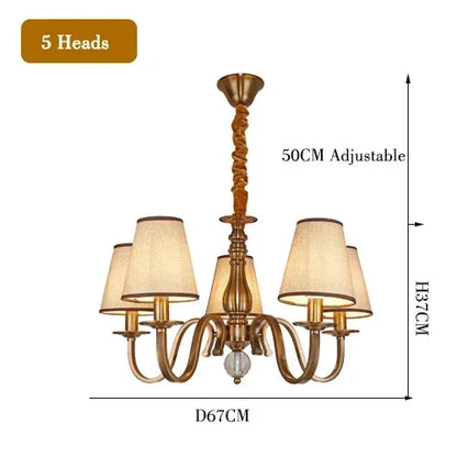 Luxury Classic LED Chandelier Light for Living and Dining Room