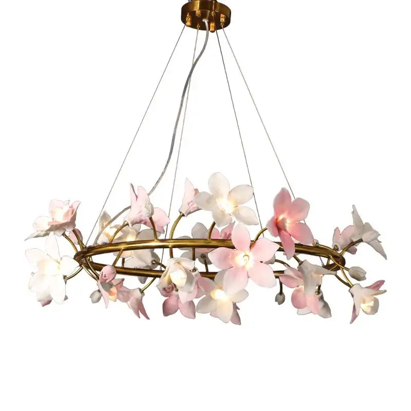 Celestia Luxury Ceramic Flower Chandelier