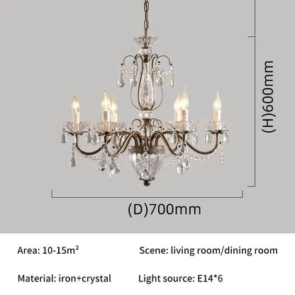 Vivienne Luxury Crystal Candle Chandelier for Elegant Interiors