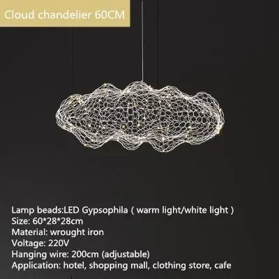 Sophie Cloud Mesh Pendant Chandelier
