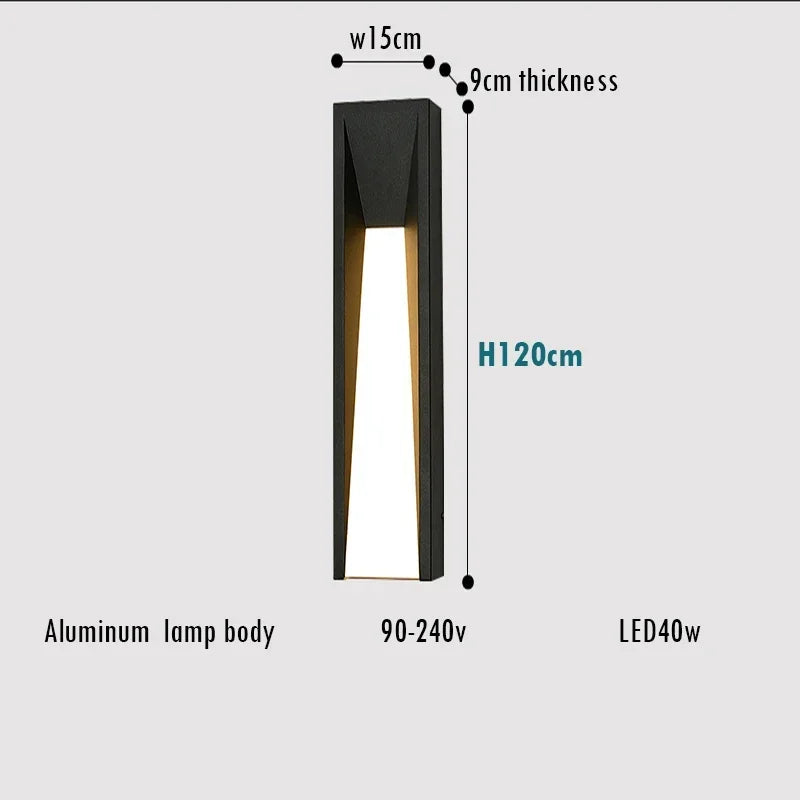 Aurélie Outdoor LED Wall Lamp Waterproof Modern Sconce