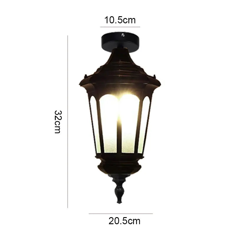 Élodie Outdoor Waterproof Ceiling Light European Corridor