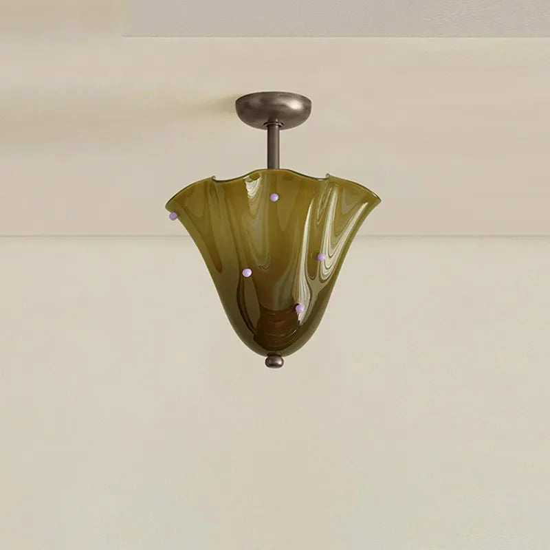 Geneviève Stained Glass Ceiling Light