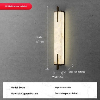 Sophie Marble Resin Wall Lamp Nordic TV Background Light