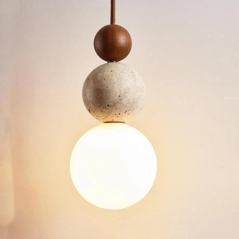 Béatrice Wabi-Sabi Stone Pendant Light