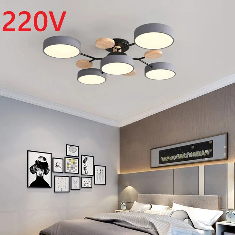 Anaïs Modern Tri-Color LED Ceiling Chandelier Light