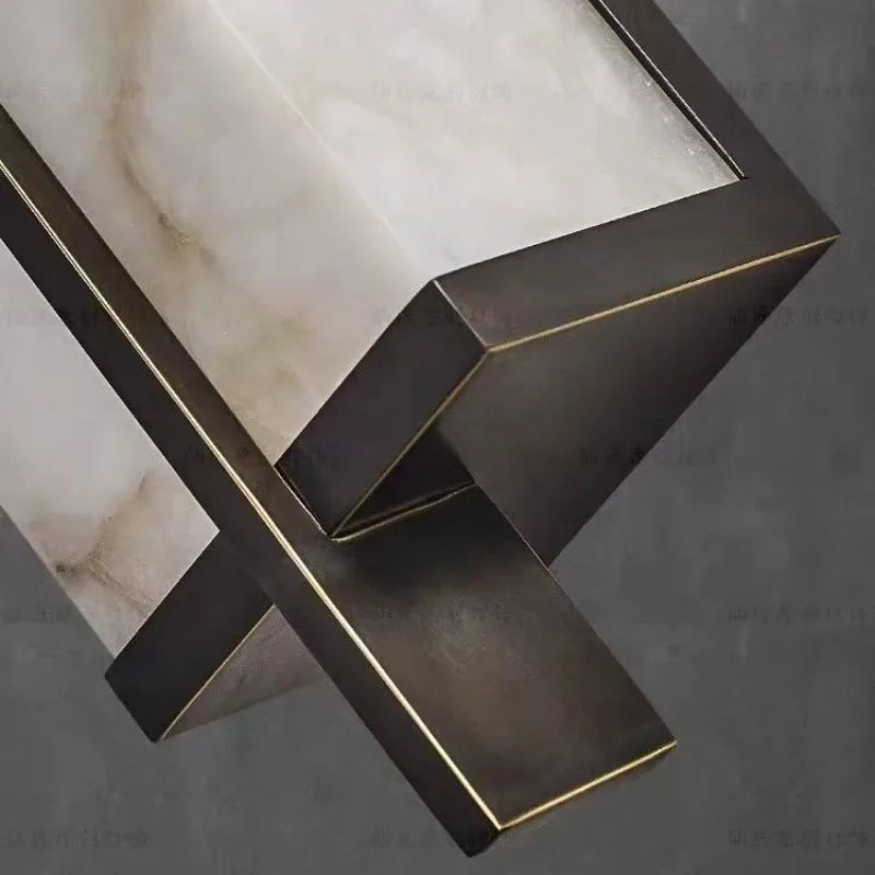 Sophie Marble Resin Wall Lamp Nordic TV Background Light