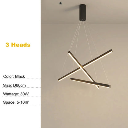 Élise Modern LED Stair Long Ceiling Chandelier