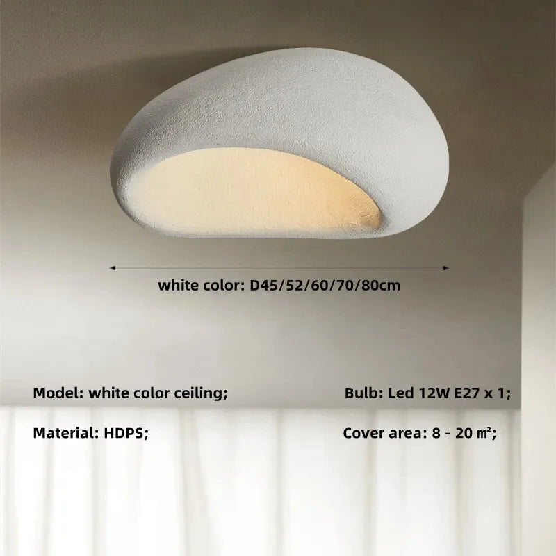 Évora Minimalist Textured Semi Flush LED Ceiling Light