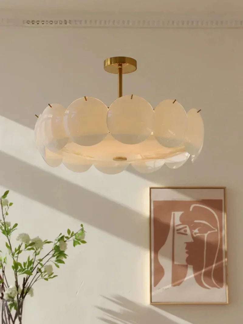 Amélie Aurora Shell Glass Pendant Lamp