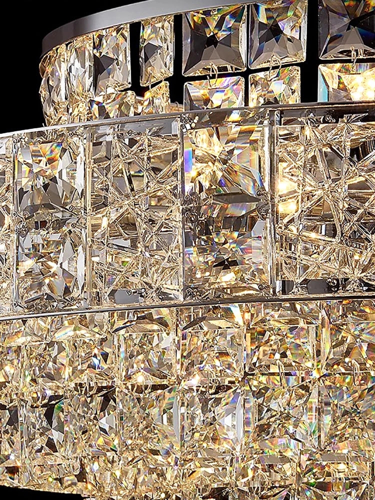 Isabelle Oval Crystal Pendant Chandelier