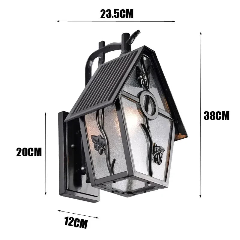 Camille Retro Outdoor Wall Lamp Waterproof Garden Light