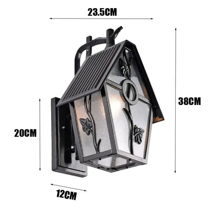 Camille Retro Outdoor Wall Lamp Waterproof Garden Light