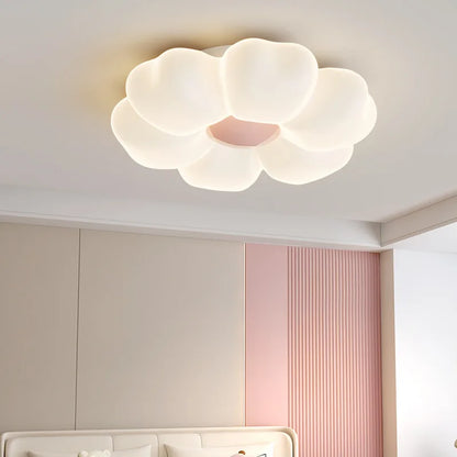 Élodie Pink Flower LED Ceiling Light Princess Room Dimmable