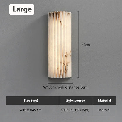 Camille Italian Marble Wall Lamp Luxury Minimalist Sconce Light