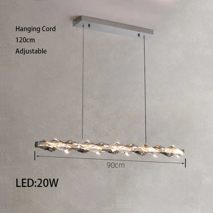 Élodie 2025 Modern Ring Crystal LED Dimmable Ceiling Chandelier Silver Decor Light