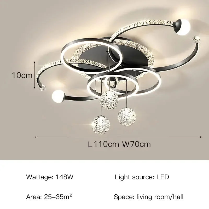 Océane Modern Luxury LED Ceiling Pendant Light