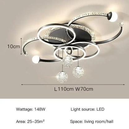 Océane Modern Luxury LED Ceiling Pendant Light