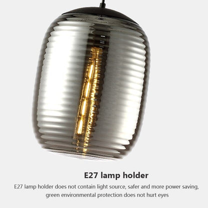 Camille Minimalist Threaded Glass Pendant