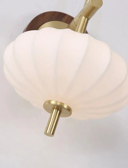 Camille Aurelia Ribbed Glass LED Wall Sconce