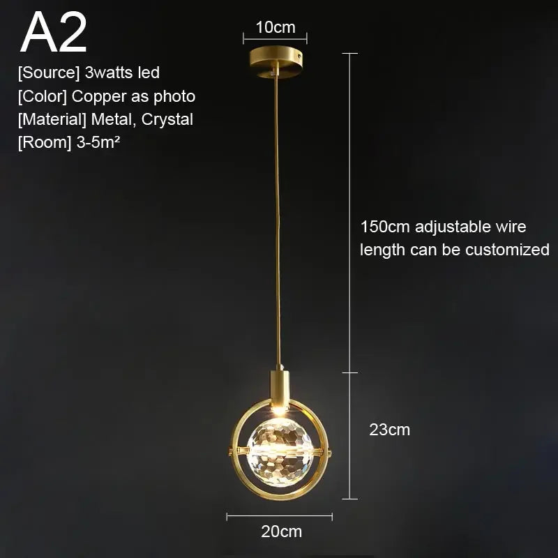 Amélie Crystal Pendant Hanging Light