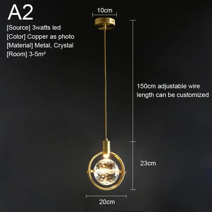 Amélie Crystal Pendant Hanging Light