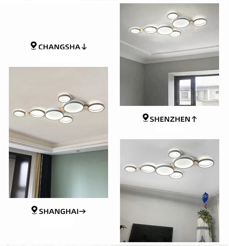 Modern LED Ceiling Light – Minimalist Flush Mount for Living Room, Bedroom & Dining Area
