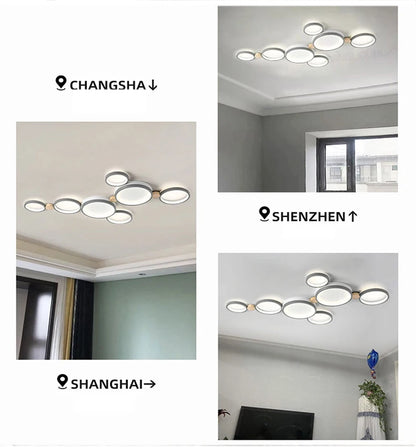 Modern LED Ceiling Light – Minimalist Flush Mount for Living Room, Bedroom & Dining Area