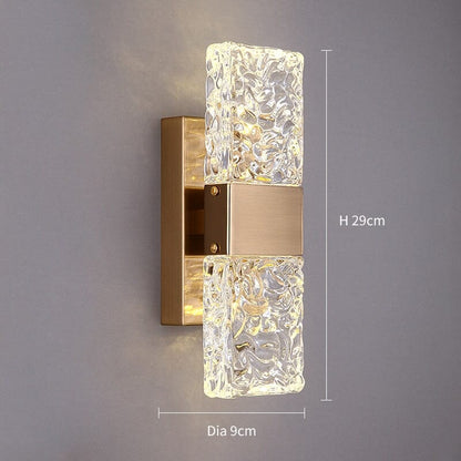 Clara Crossover Crystal Sconce