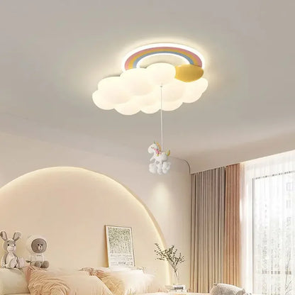 Élodie Nordic Cloud LED Ceiling Light Kids Room Modern