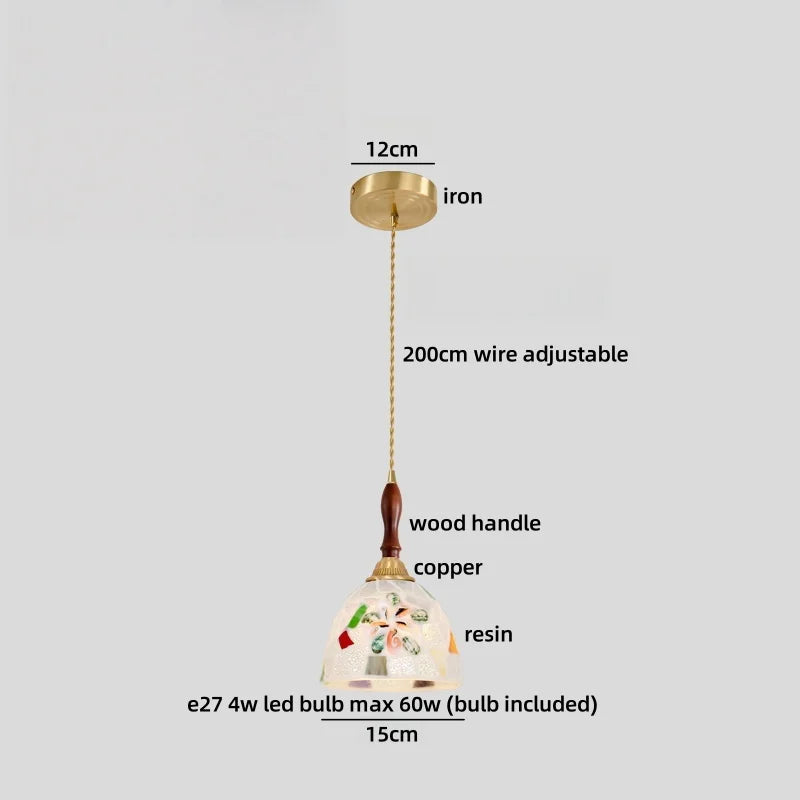 Isabelle Ceramic Pendant Light Japanese Vintage Style