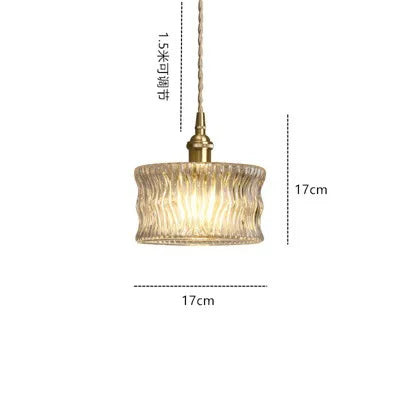 Camille Luxury Glass Black & Gold Pendant Light