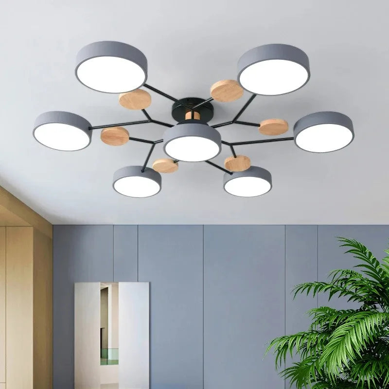 Anaïs Modern Tri-Color LED Ceiling Chandelier Light