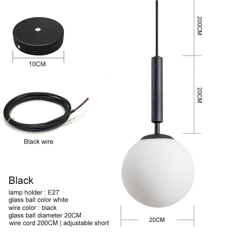 Florence Nordic Black Pendant Light
