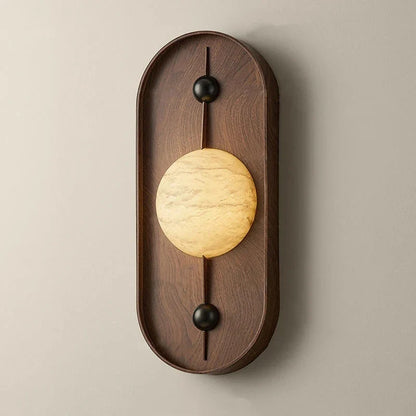 Élodie Soluna Sculpted Marble LED Wall Lamp
