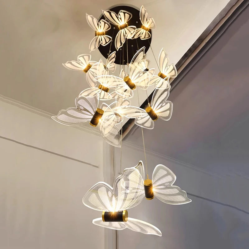 Camille Modern White Acrylic Cord Pendant Dining Room Ceiling Lamp