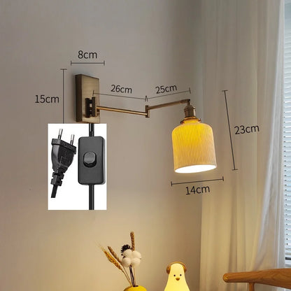Geneviève Swing Arm Dual Head Wall Light