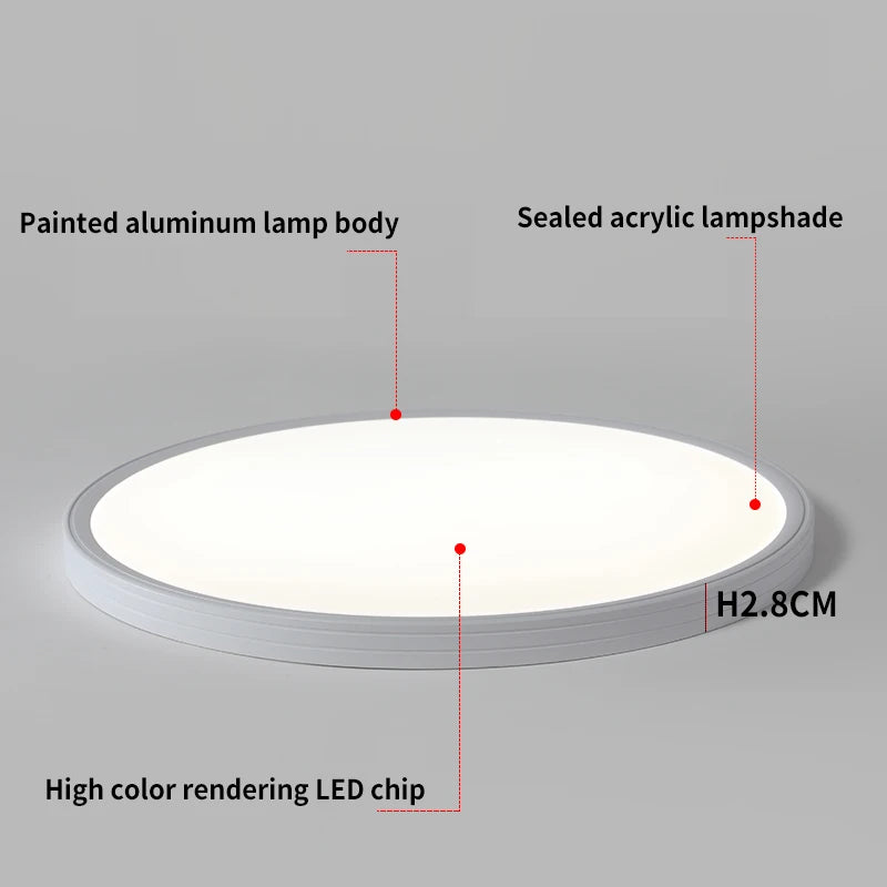 Juliette Ultrathin LED Remote Dimming Ceiling Light Modern