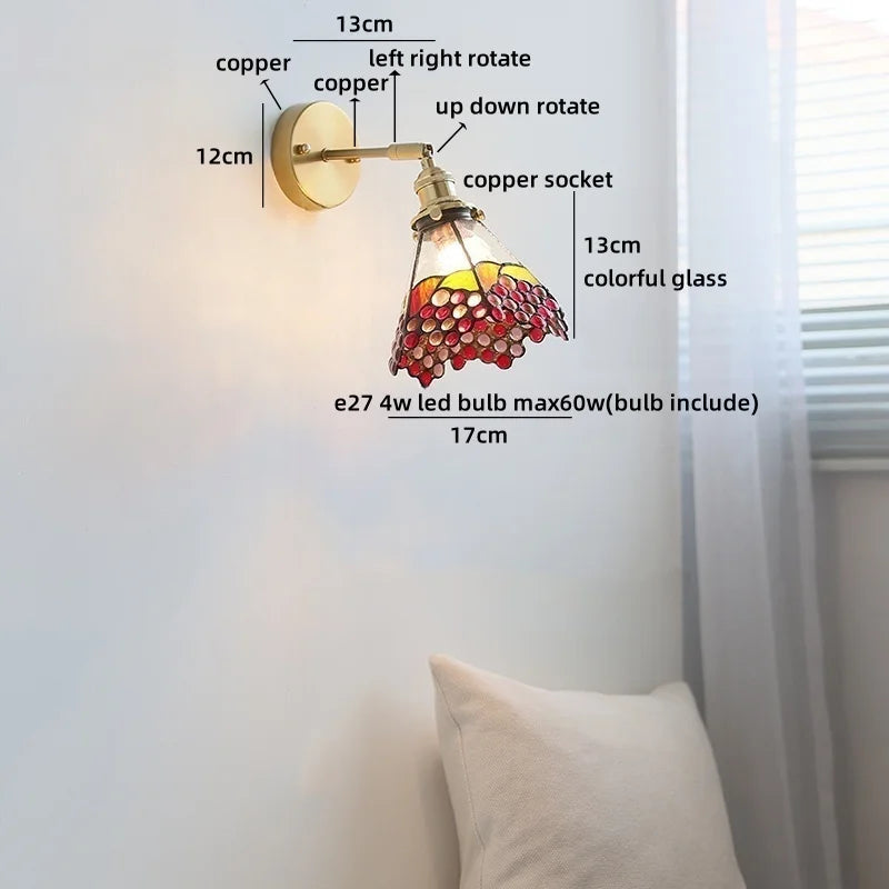 Aurélie Square Glass Wall Lamp Nordic Modern
