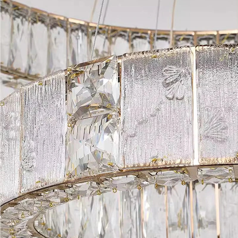 Élodie Crystal Staircase LED Chandelier Pendant Light